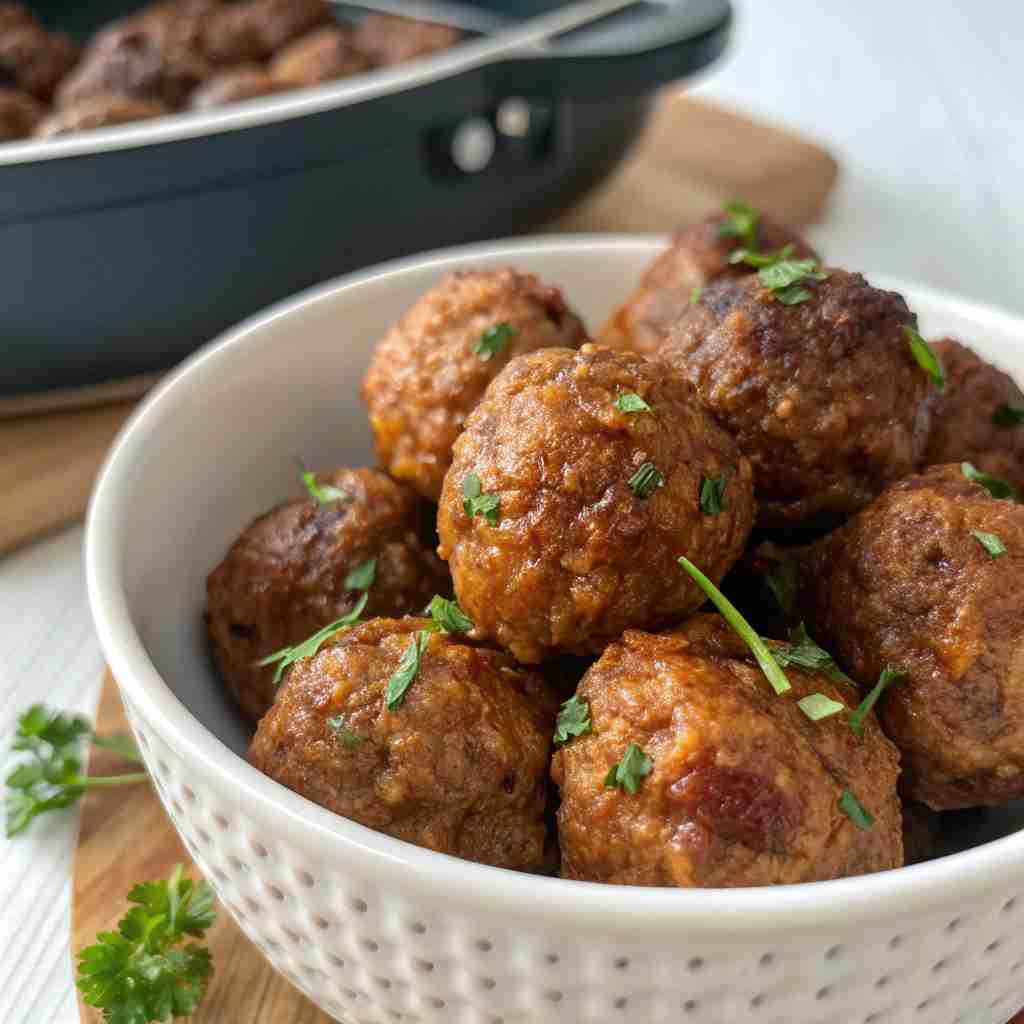 Air Fryer Ground Beef Meatballs