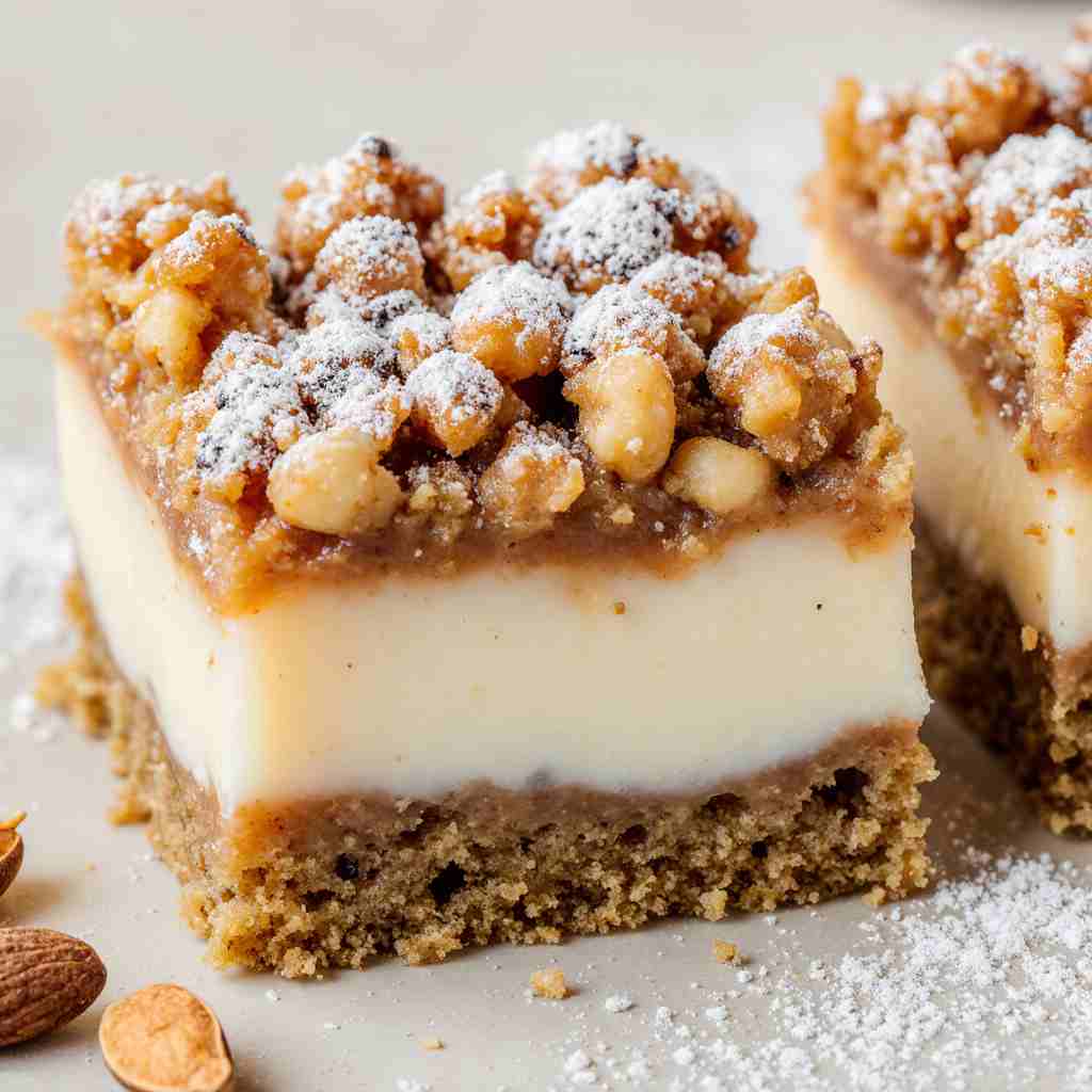 Almond Marzipan Cookie Bars