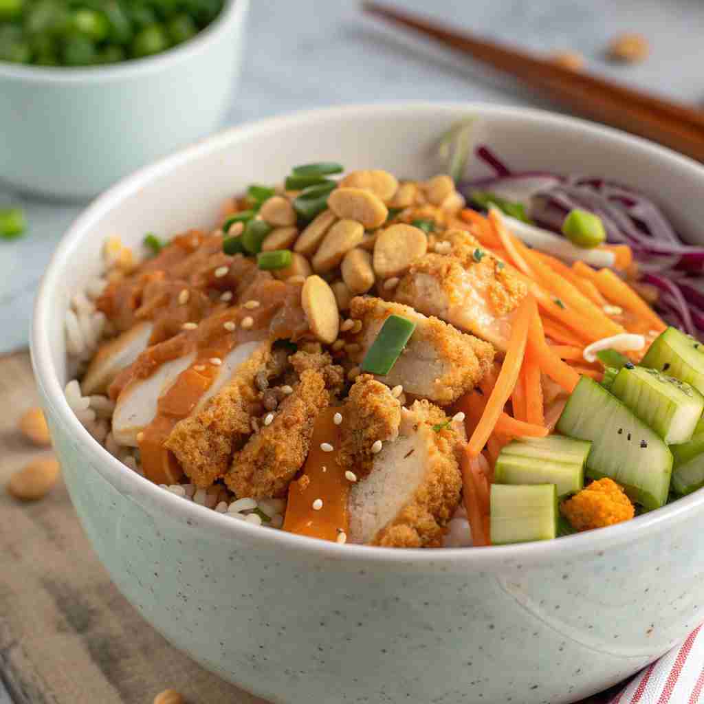 Bang Bang Chicken Bowl Recipe - Crispy Restaurant-Style at Home 1 Bang Bang Chicken Bowl