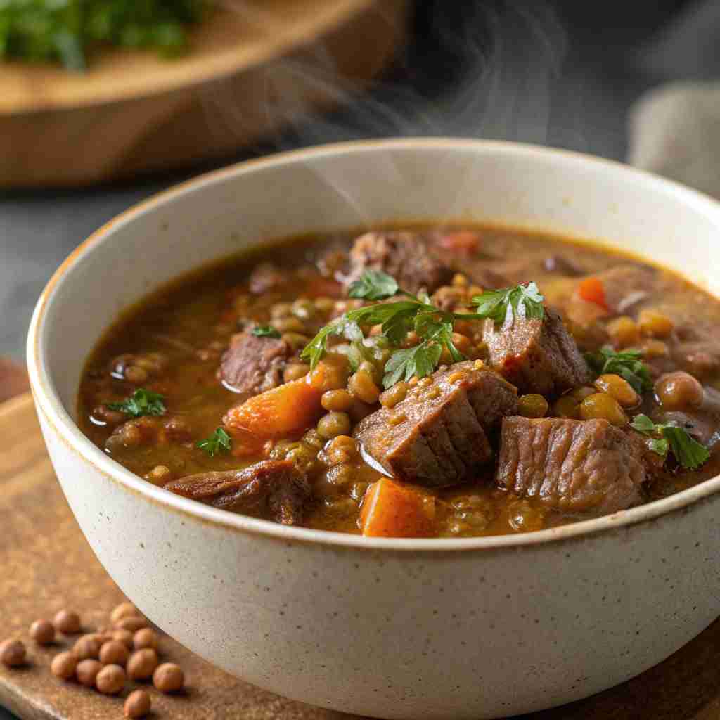 Beef Lentil Soup Recipe 1 Beef Lentil Soup
