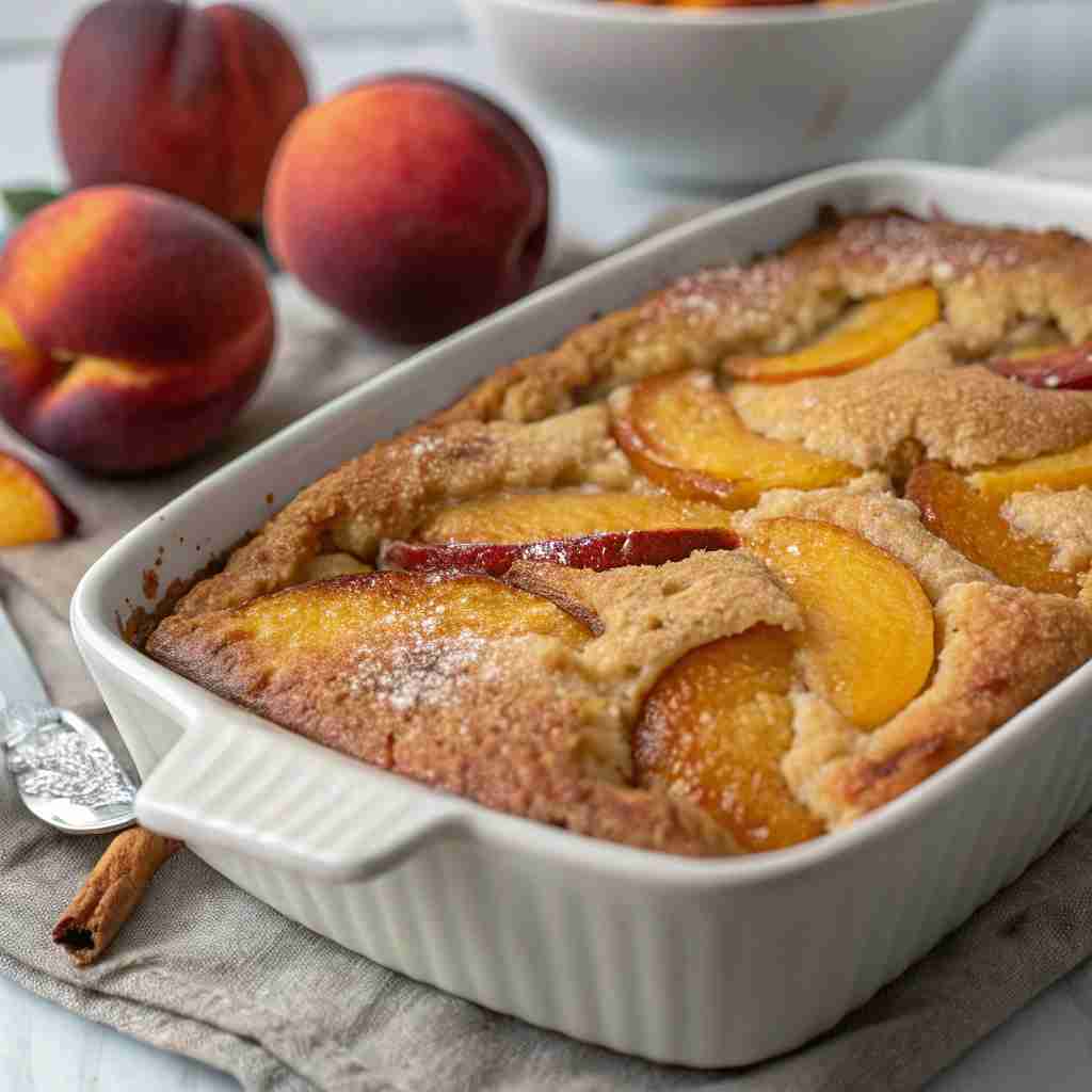 Brown Butter Peach Cobbler
