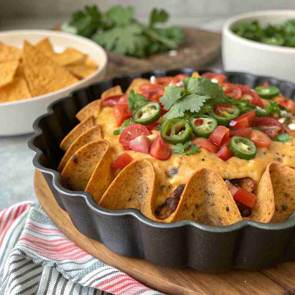 bundt pan nachos – Ultimate Party Nachos 1 Bundt Pan Nachos