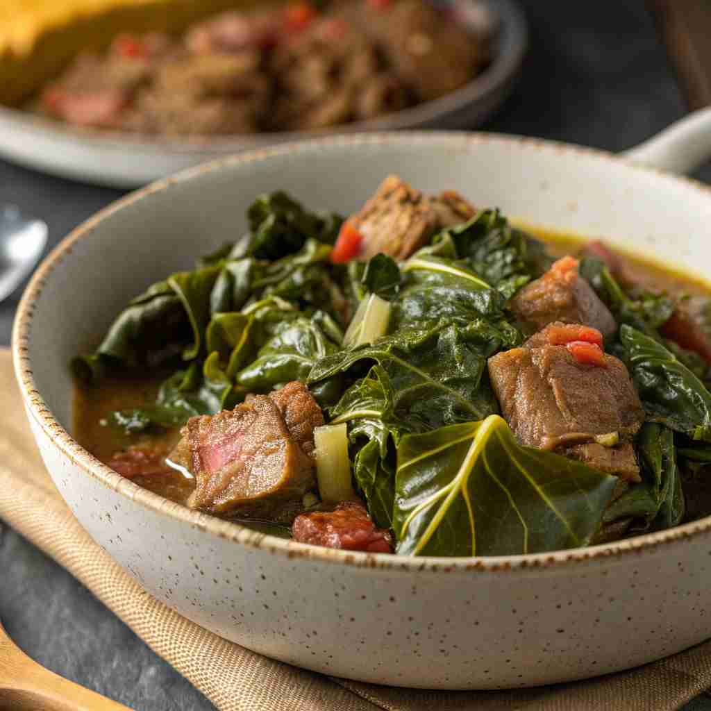 Collard Greens with beef Hocks Recipe