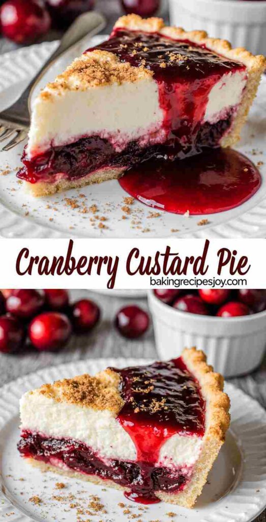 Cranberry Custard Pie