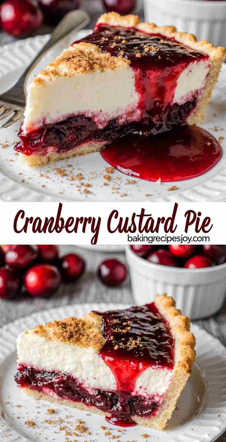 Cranberry Custard Pie