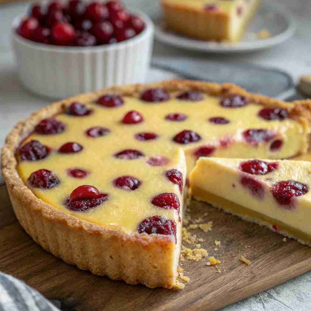 Cranberry Custard Pie