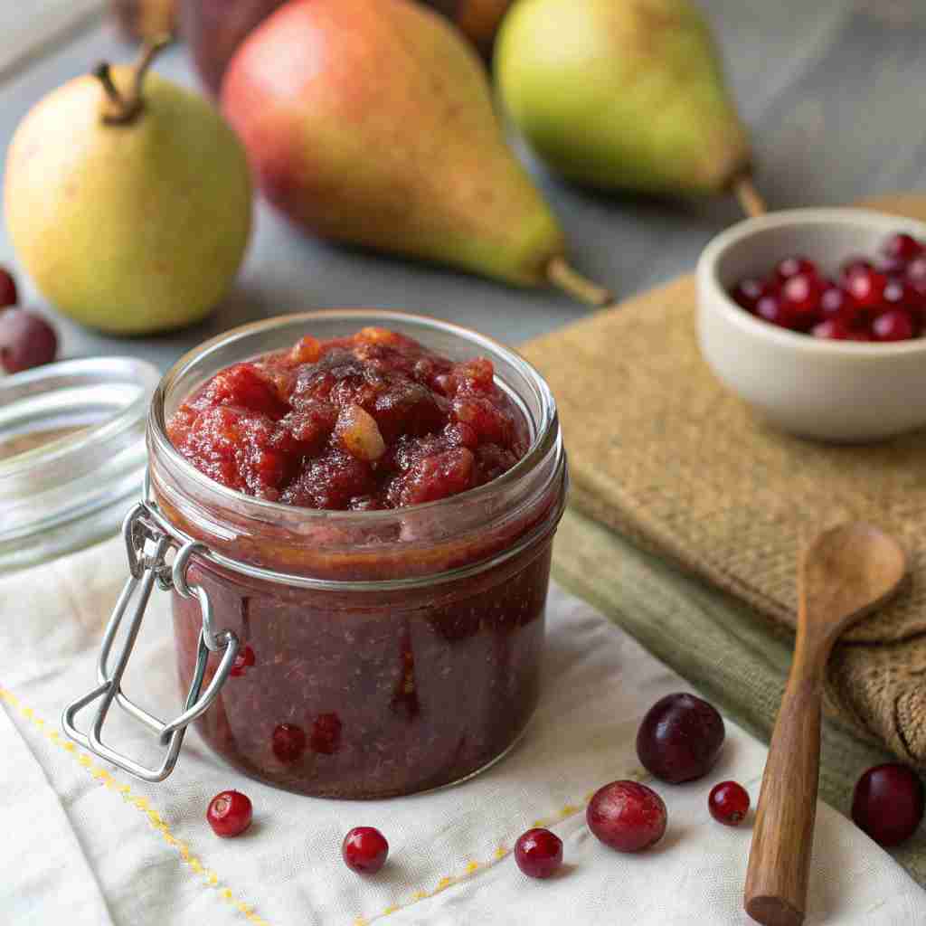 Cranberry-Pear Butter Recipe 1 Cranberry-Pear Butter Recipe