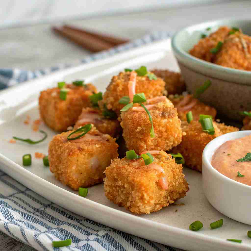 Crispy Bang Bang Salmon Bites - Addictive Spicy Sweet Flavor 1 Crispy Bang Bang Salmon Bites