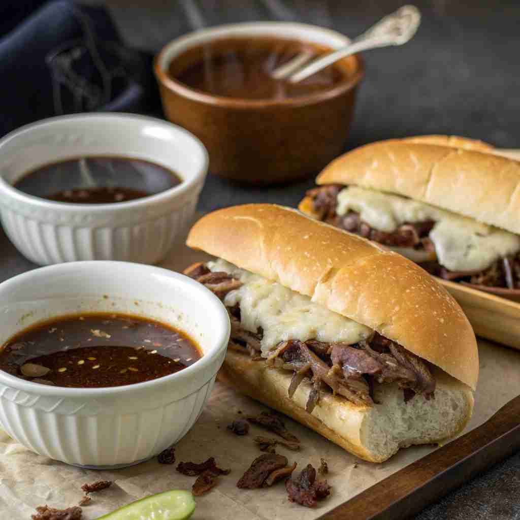 Crock Pot French Dip Sandwiches