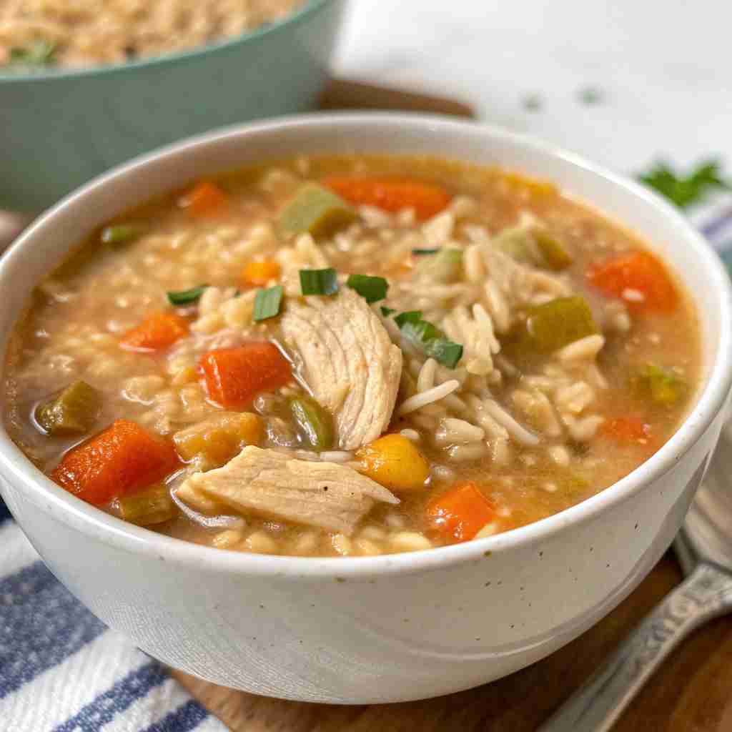 Crockpot Chicken and Rice Soup - One-Pot Comfort Food 1 Crockpot Chicken and Rice Soup