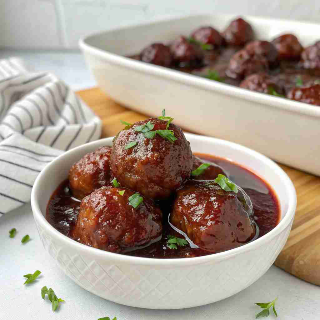 Grape Jelly Meatballs - Meatball Dishes 1 Grape Jelly Meatballs