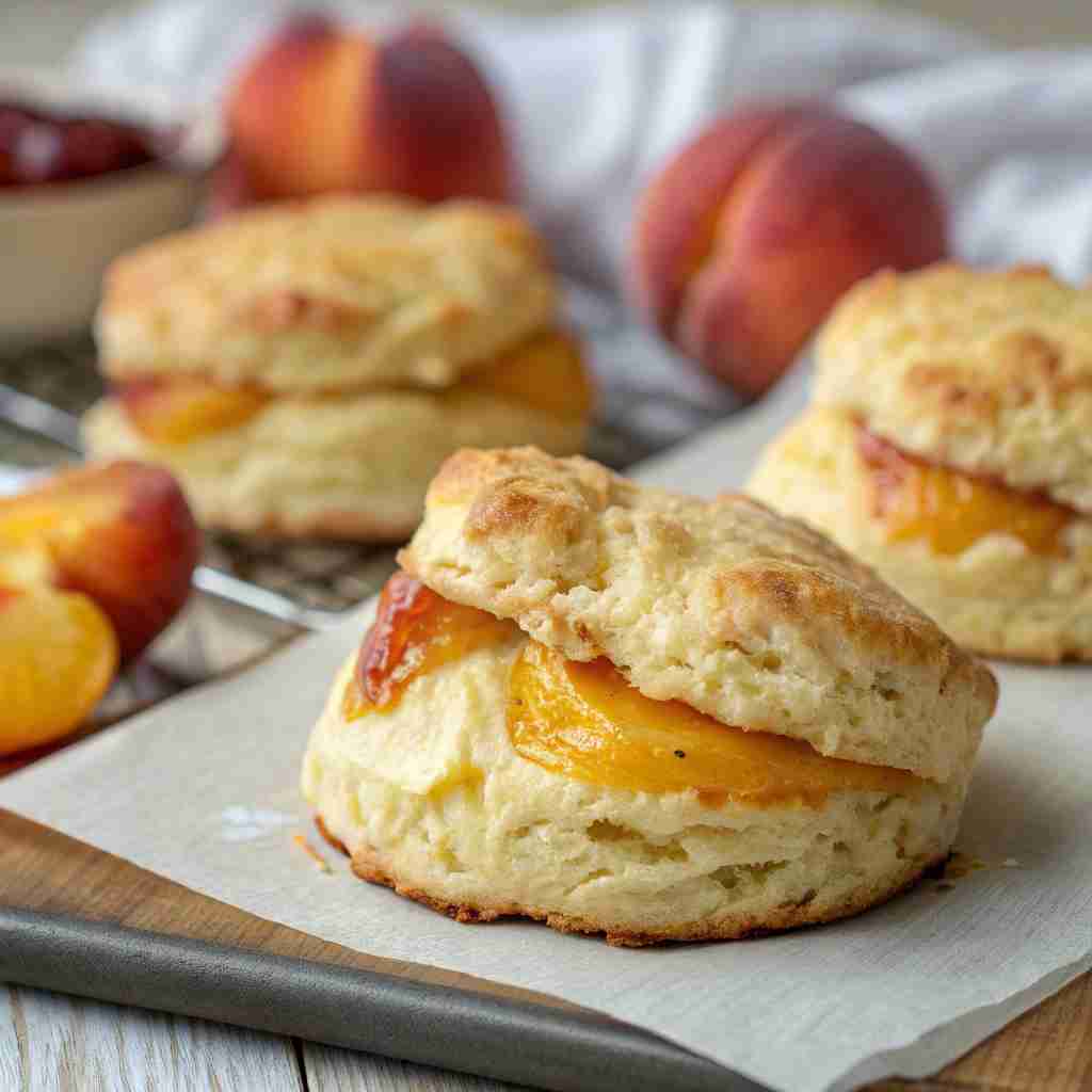 Peach Butter Swim Biscuits