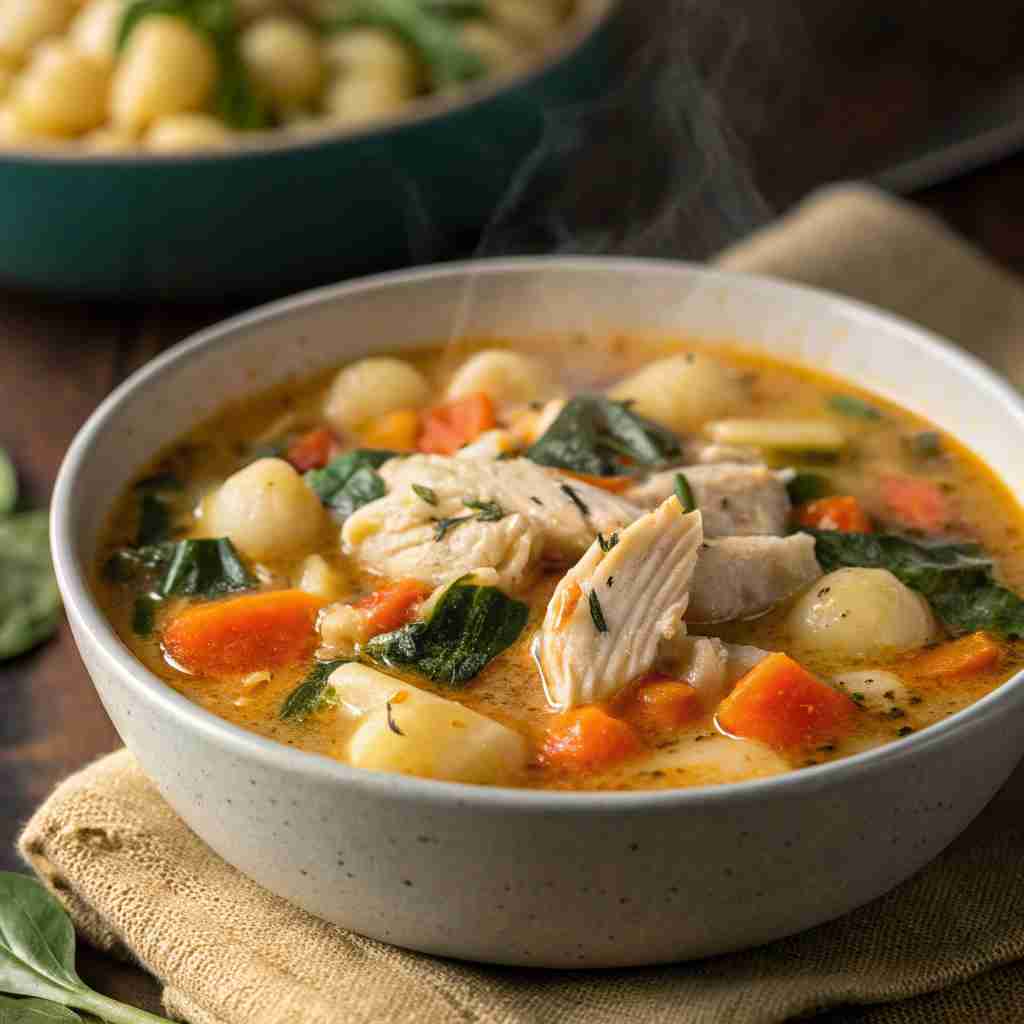 Tasty Rotisserie Chicken Gnocchi Soup Recipe 1 Rotisserie Chicken Gnocchi Soup