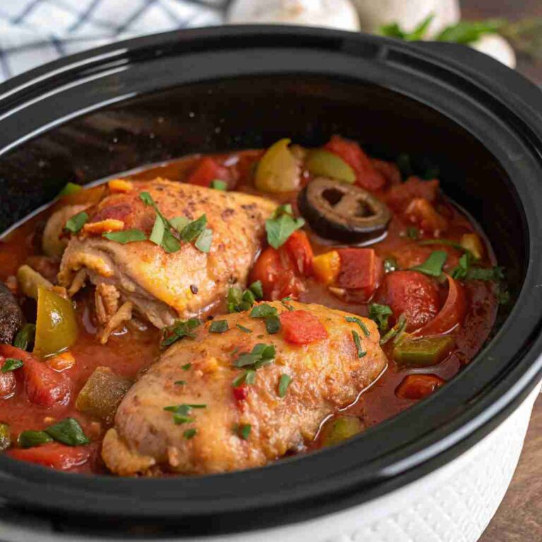 Slow Cooker Chicken Cacciatore Recipe: Easy Italian Comfort Food