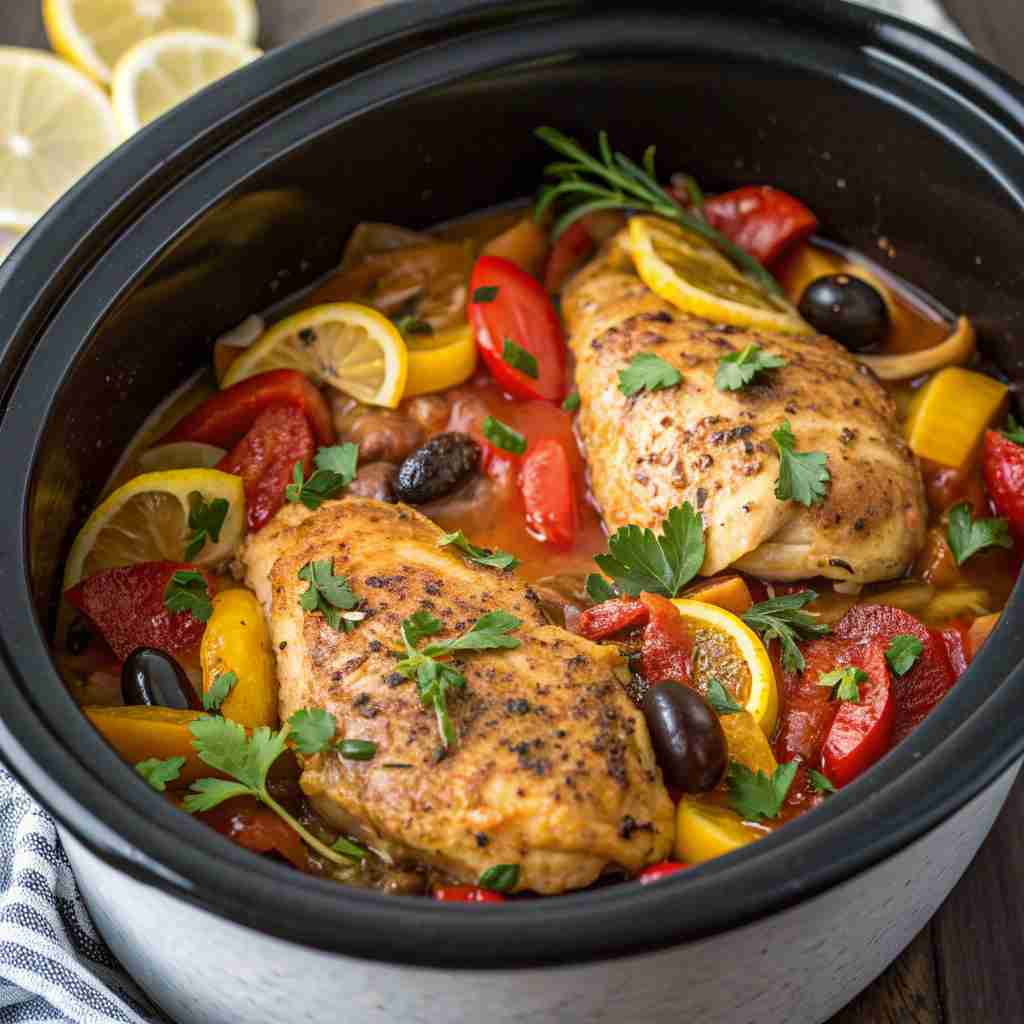 Slow Cooker Mediterranean Chicken Recipe 1 Slow Cooker Mediterranean Chicken Recipe