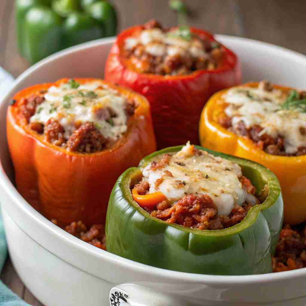 Slow Cooker Stuffed Peppers
