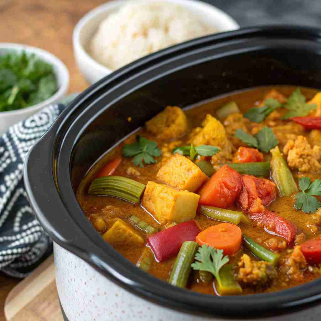Slow Cooker Vegetable Curry Recipe