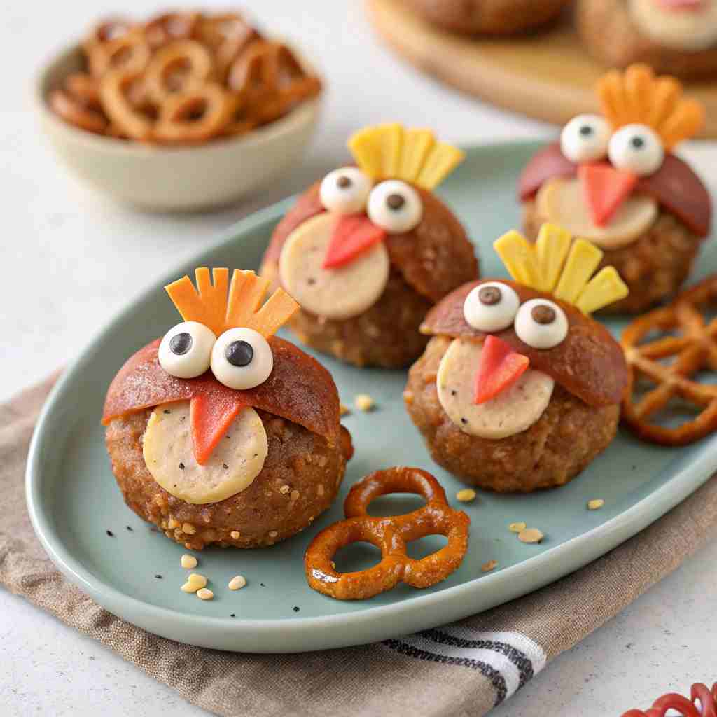 Adorable Turkey Pretzel Bites