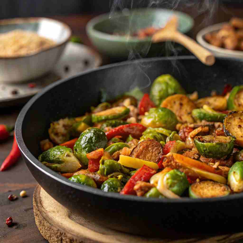 Brussels Sprout Stir-Fry - Asian-Inspired Side Dish 1 Brussels Sprout Stir-Fry