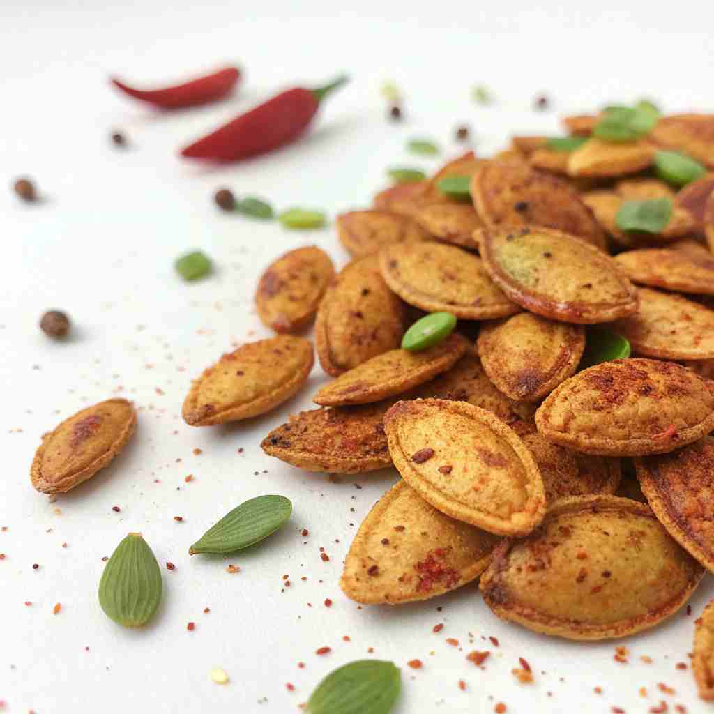 Cajun and Chili Lime Spicy Pumpkin Seeds