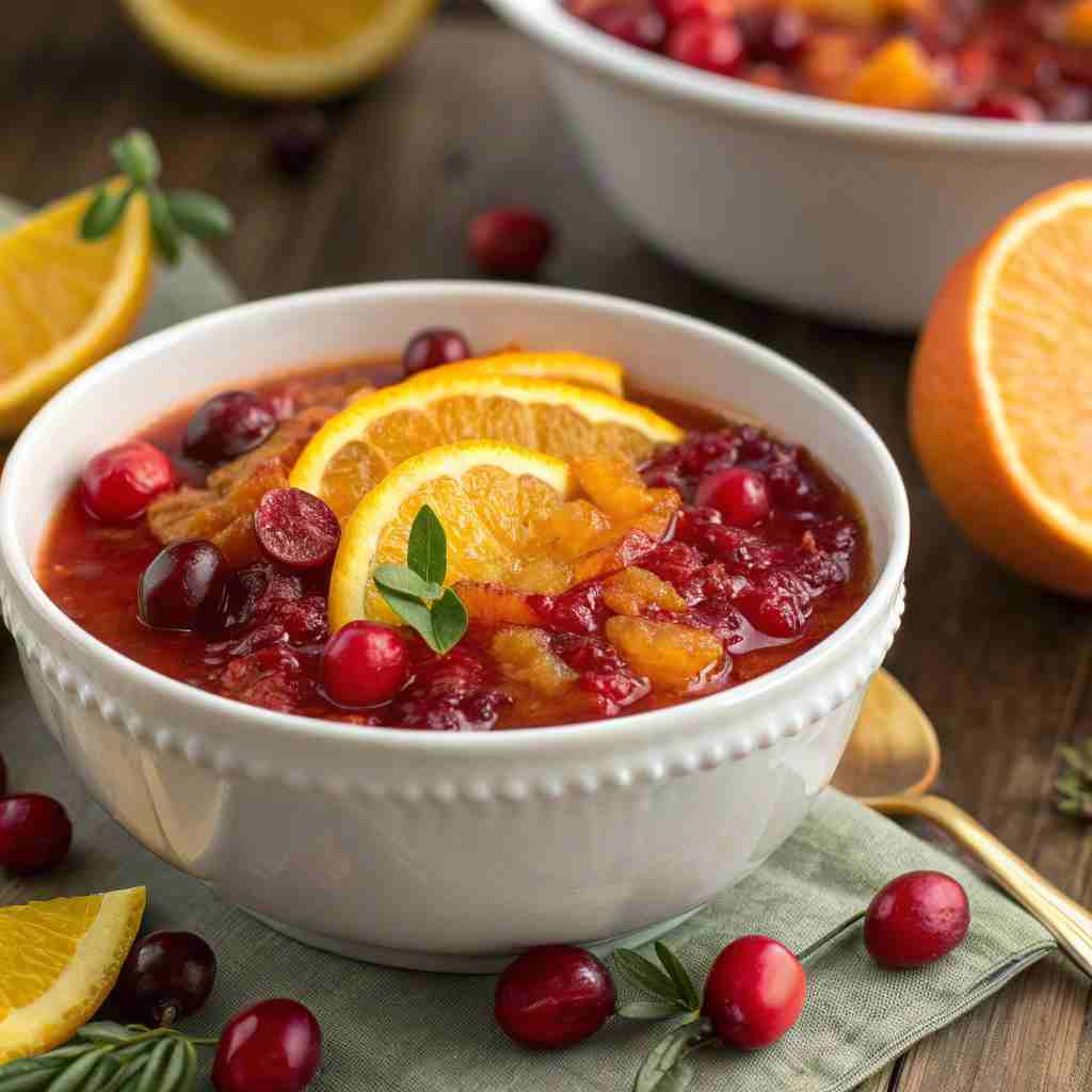 Cranberry Orange Sauce - Fresh Citrus Berry Condiment 1 Cranberry Orange Sauce