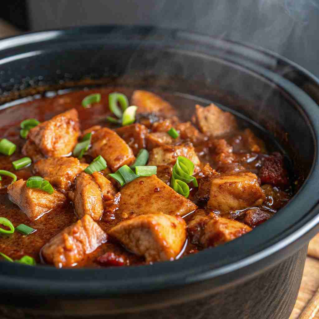 Crockpot Bourbon Chicken