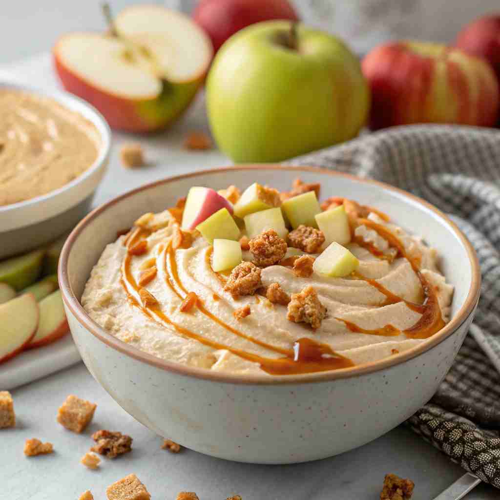 Easy Caramel Apple Cheesecake Dip Recipe - No-Bake Dessert 1 Easy Caramel Apple Cheesecake Dip