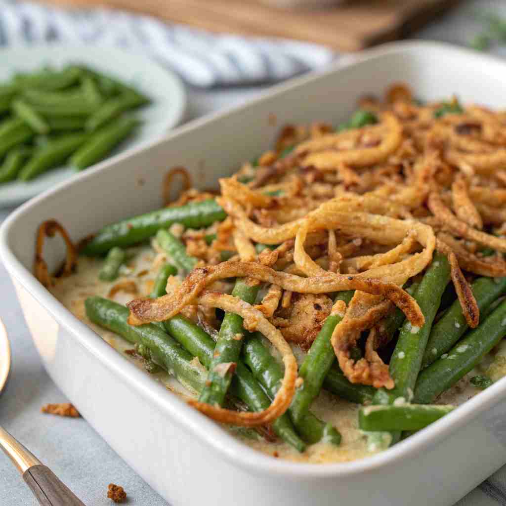 Green Bean Casserole Without Canned Mushroom Soup - From-Scratch Recipe 1 Green Bean Casserole Without Canned Mushroom Soup