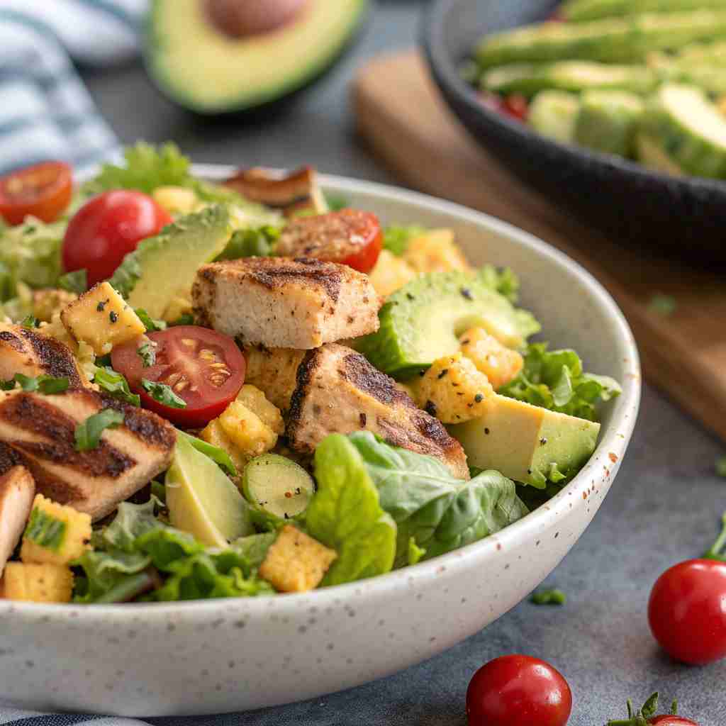 5-Minute Healthy Avocado Chicken Salad - No Mayo Recipe 1 Healthy Avocado Chicken Salad