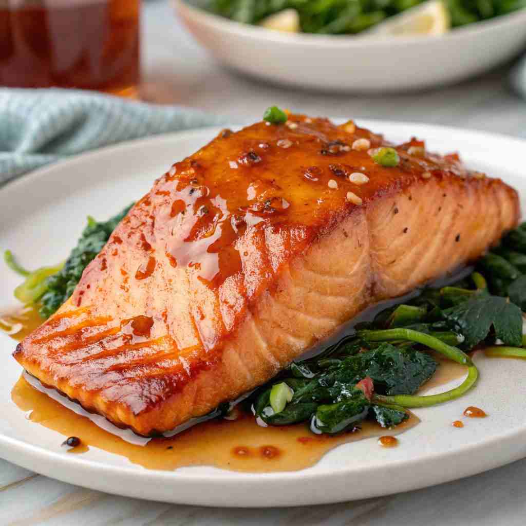 Hot Honey Glazed Salmon