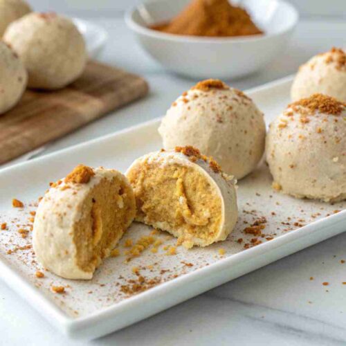 No Bake Pumpkin Cheesecake Balls - Easy Fall Dessert Bites