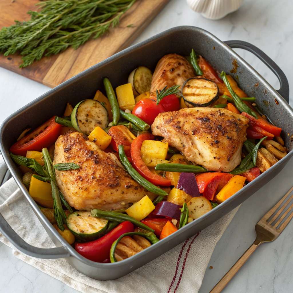 One-Pan Harvest Chicken and Veggies