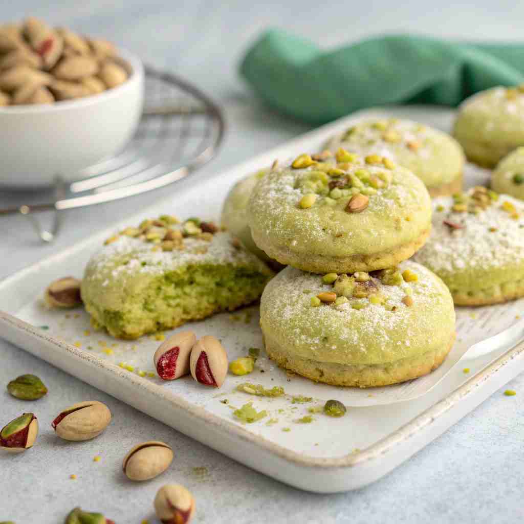 Pistachio Wedding Cookies - Italian Butter Cookie Recipe 1 Pistachio Wedding Cookies