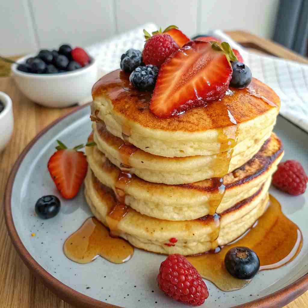 Protein Pancakes - Fluffy High-Protein Breakfast 1 Protein Pancakes
