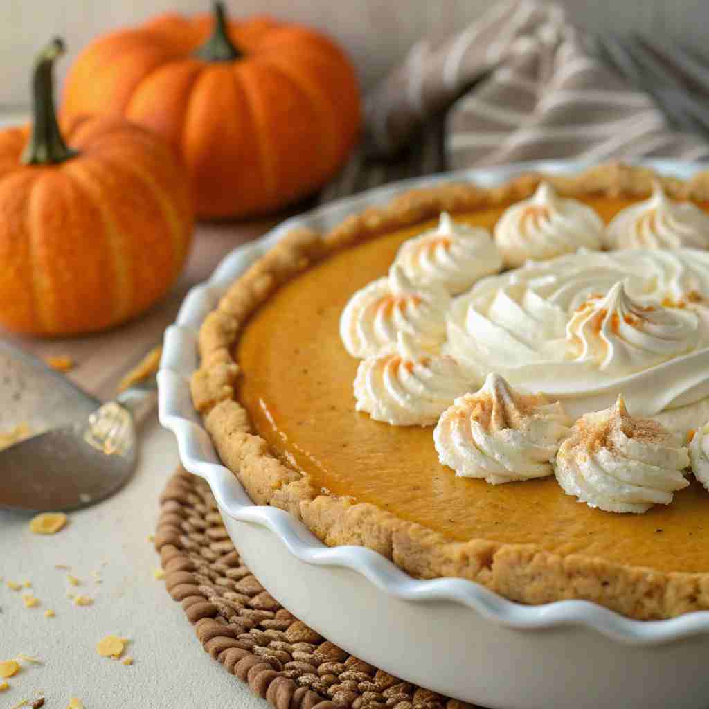 Pumpkin Chiffon Pie - Fluffy Thanksgiving Alternative 1 Pumpkin Chiffon Pie