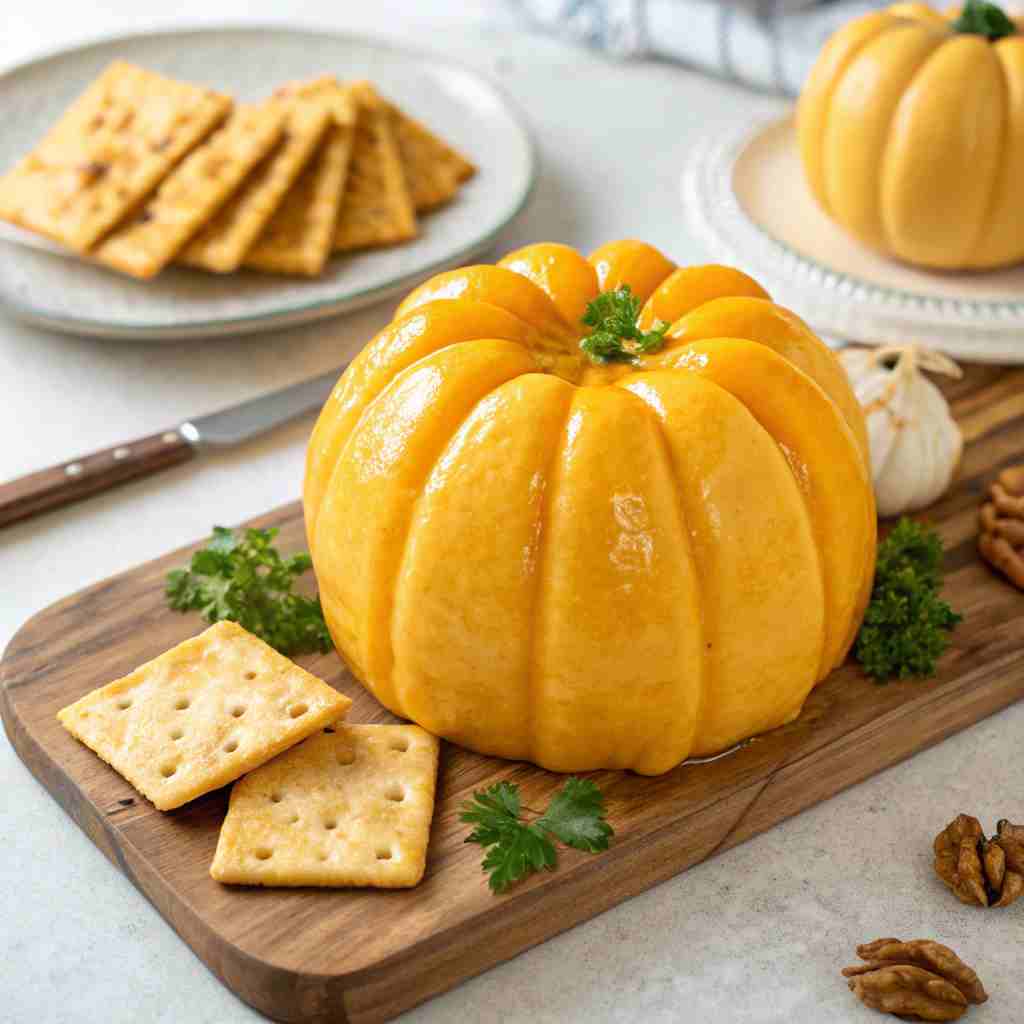 Pumpkin-shaped Cheese Ball