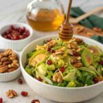 Shaved Brussels Sprout Salad with Hot Honey Vinaigrette