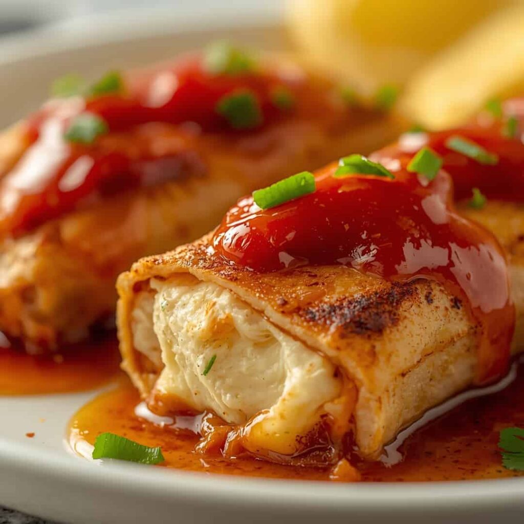 Air Fryer Chicken Mozzarella Wraps