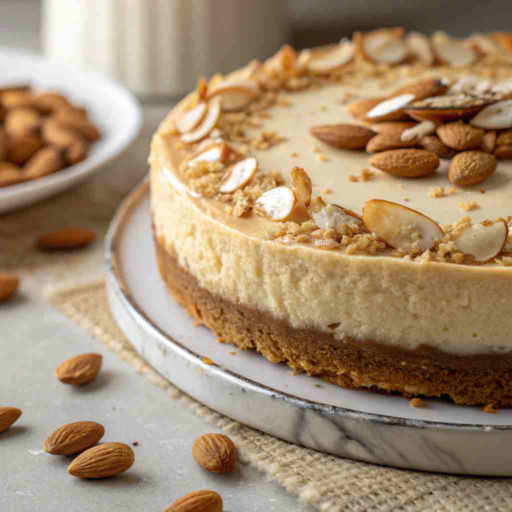 Almond Amaretto Cheesecake