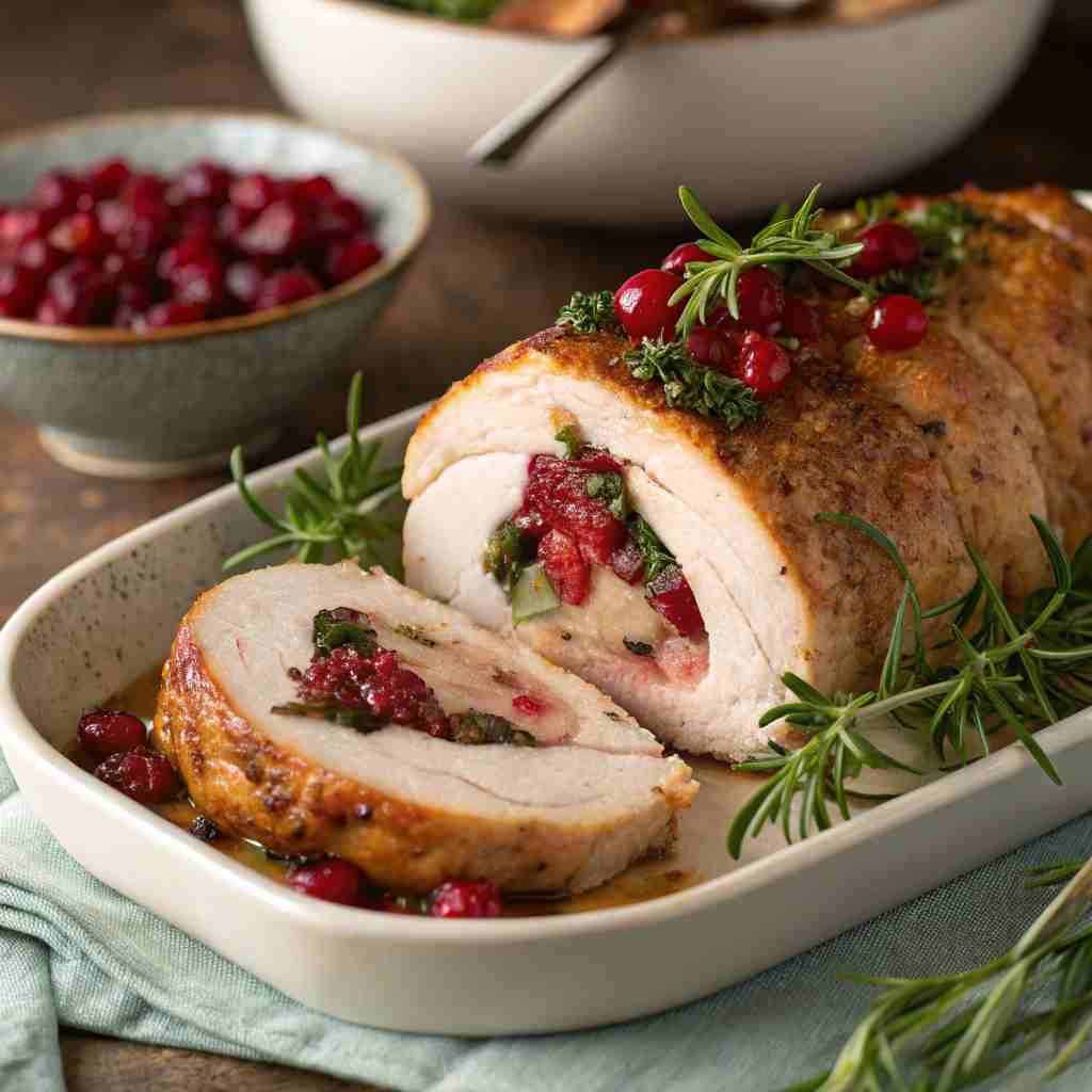 Best Christmas Stuffed Turkey Breast