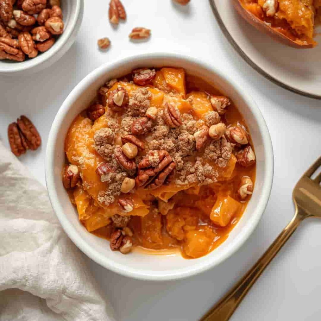 Best Sweet Potato Casserole with Pecan Crumble