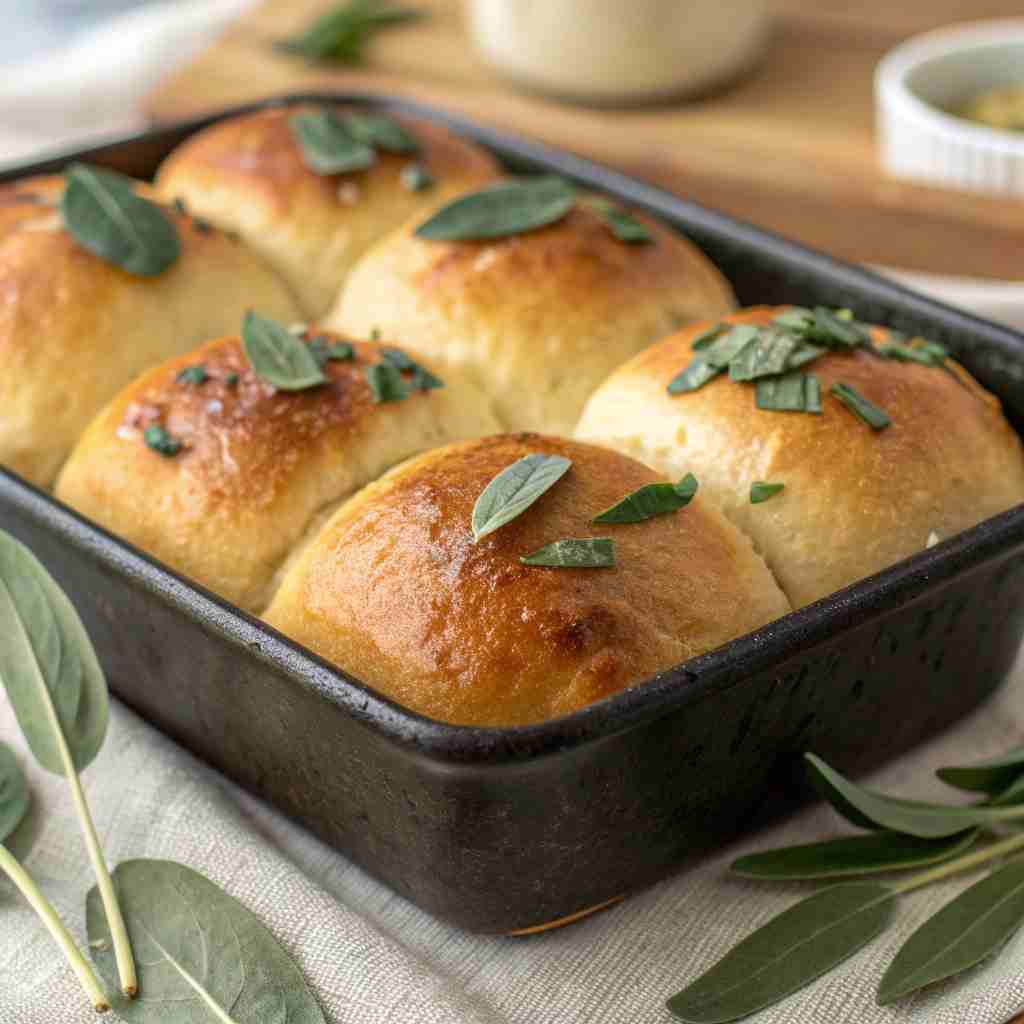 Brown Butter Sage Dinner Rolls - Gourmet Thanksgiving Recipe 1 Brown Butter Sage Dinner Rolls
