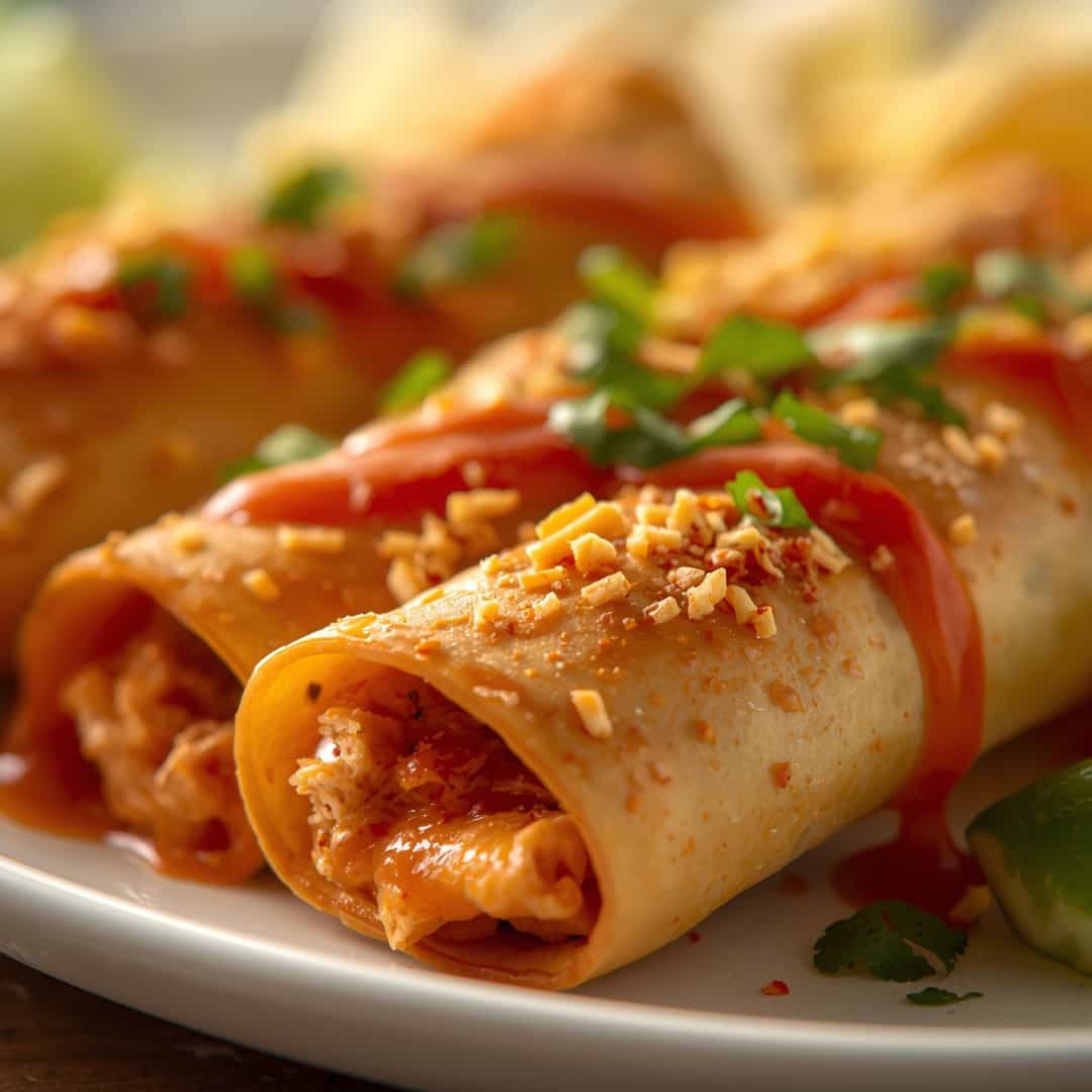 Buffalo Chicken Taquitos 2 Buffalo Chicken Taquitos