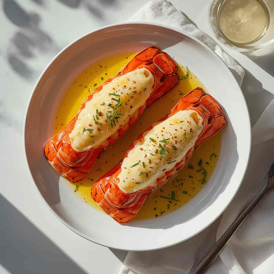 Butter Poached Lobster Tails 2 Butter Poached Lobster Tails