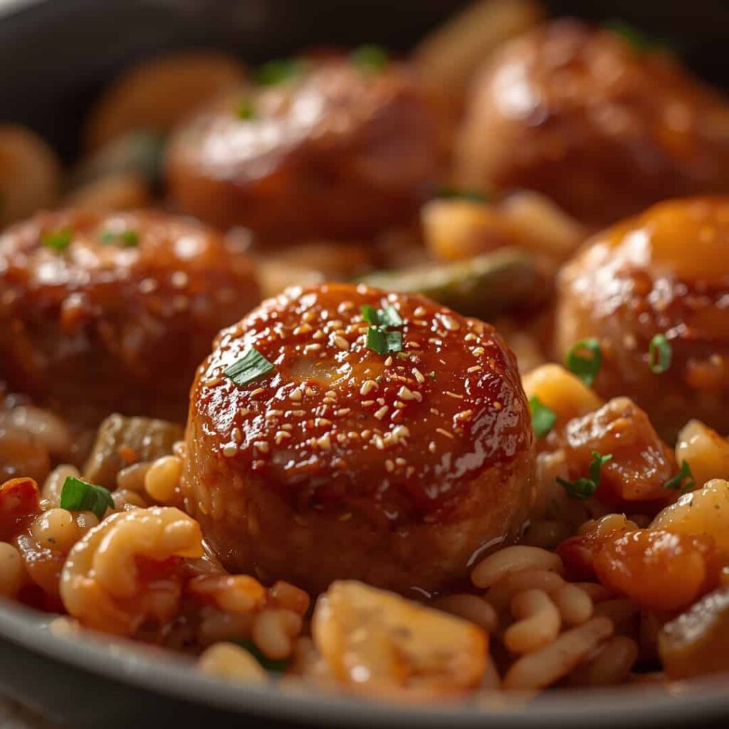 Cajun Sausage and Rice Skillet