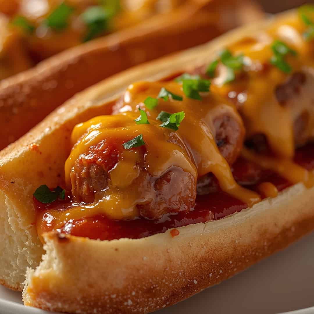 Cheesy Meatball Subs