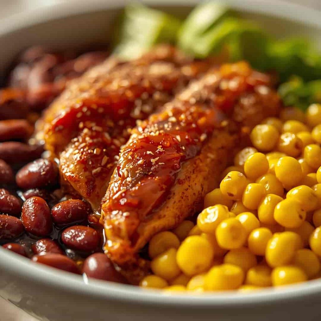 Chipotle Chicken Bowl Black Beans Corn