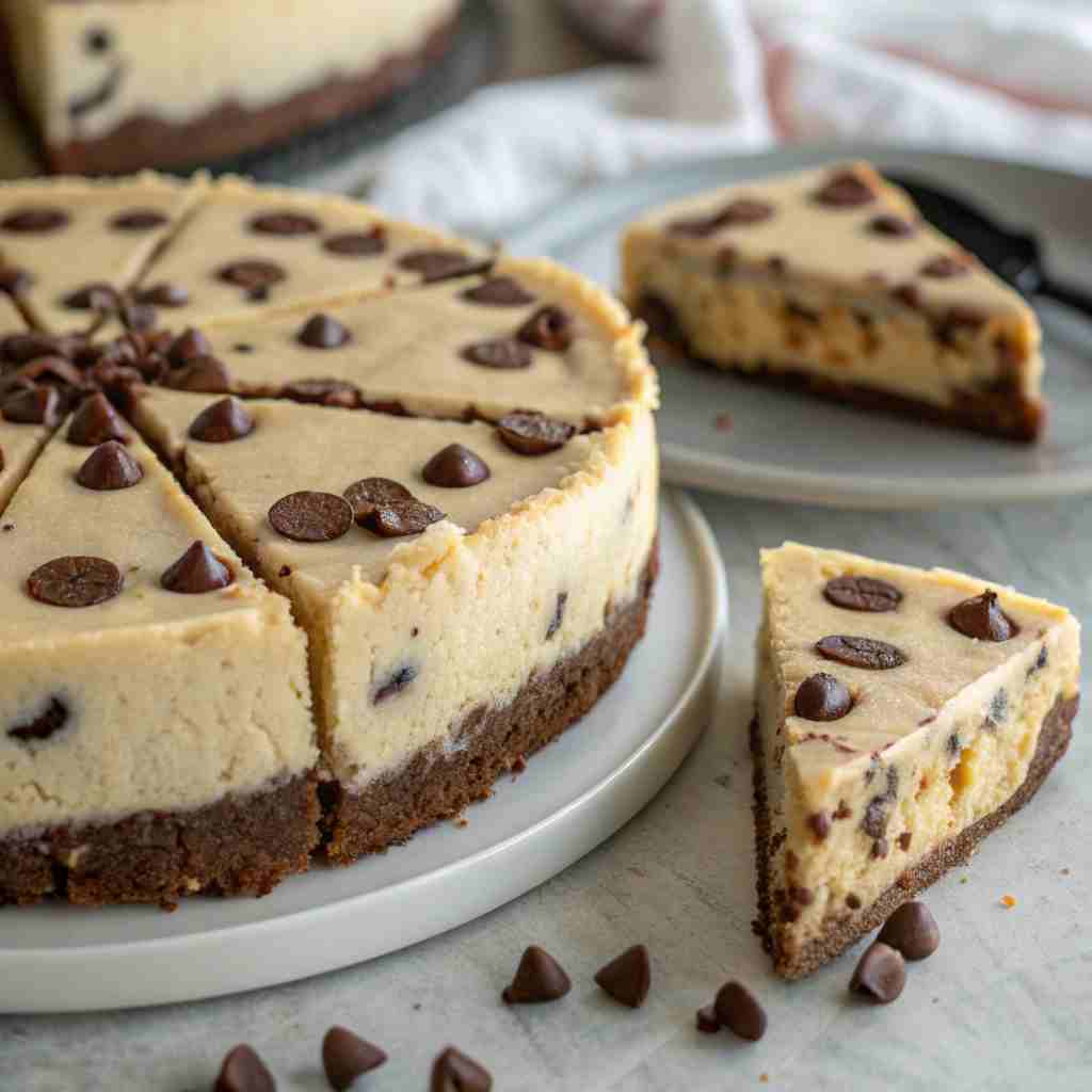 Chocolate Chip Cookie Dough Cheesecake