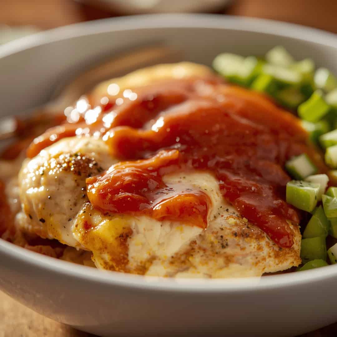 Cottage Cheese Chicken Parm Bowl
