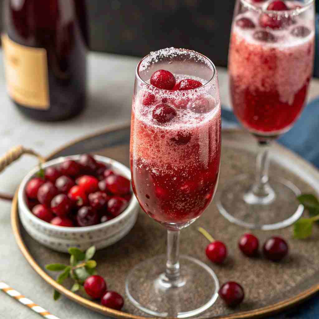 Cranberry Bellinis Recipe 2 Cranberry Bellinis Recipe